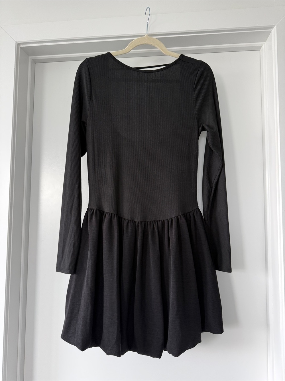 Fashion Nova Black Long-Sleeve Womans Dress